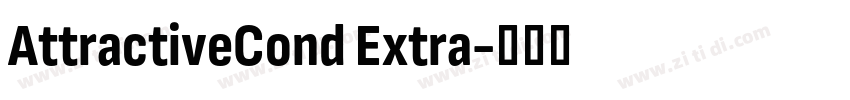 AttractiveCond Extra字体转换 AttractiveCond Extra字体转换